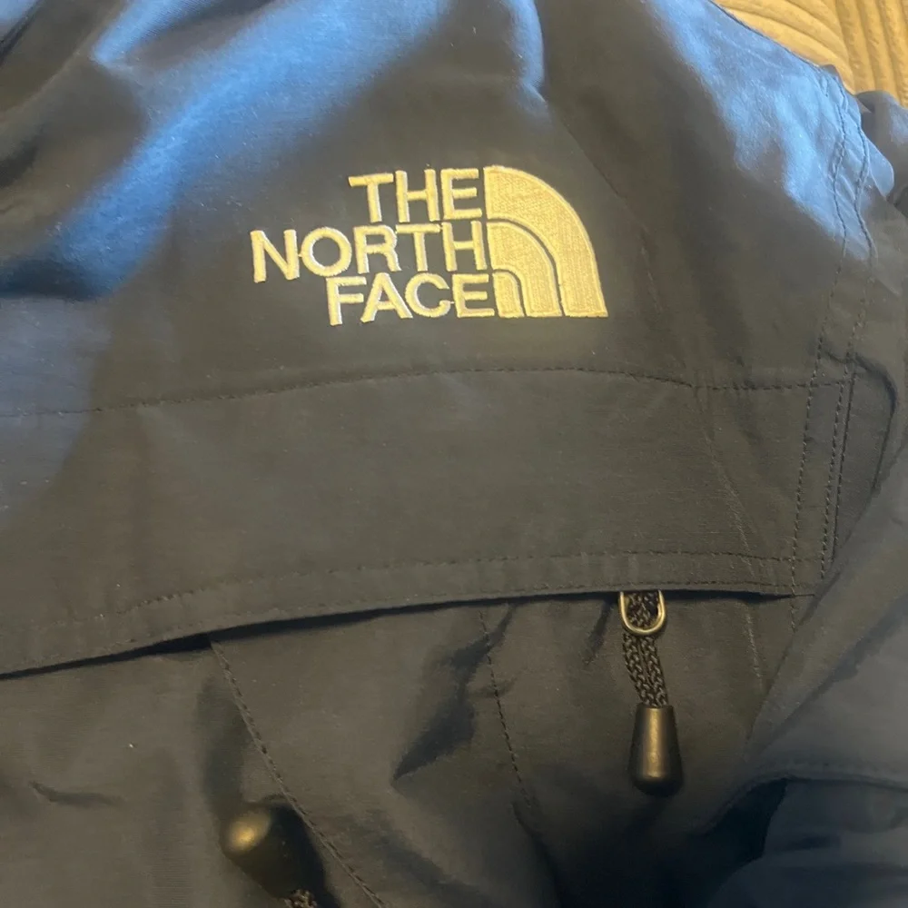 The North Face Coat Mens Small Hommes Petits Navy Goose Down Hooded Parka